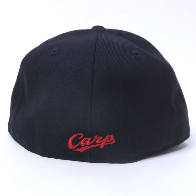 NEW ERA ニューエラ ベースボールキャップ 59FIFTY UNDERVISOR NPB 広島東洋カープ ネイビー×ネイビー レッドアウトライン Carpアンダーバイザー (11589148)