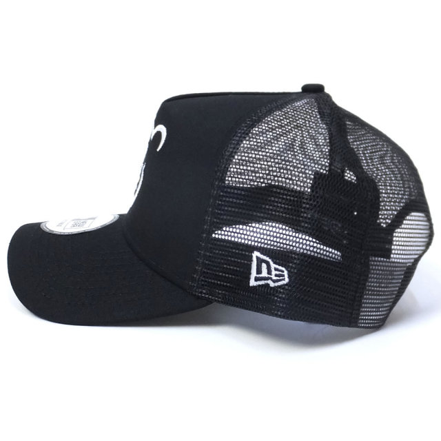 NEW ERA ニューエラ メッシュキャップ コラボ 9FORTY A-Frame トラッカー ディズニー くまのプーさん フェイス ブラック×ホワイト (11589250)