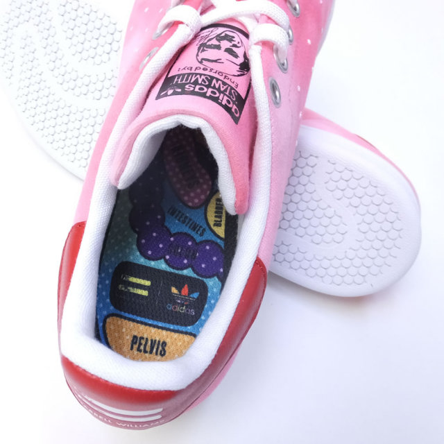 adidas アディダス スニーカー コラボ PHARRELL WILLIAMS HU HOLI STAN SMITH FTWWHT/FTWWHT/RED (AC7044)
