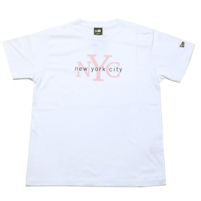 NEW ERA ニューエラ 半袖Tシャツ NYC ホワイト/ピンク (11556742)