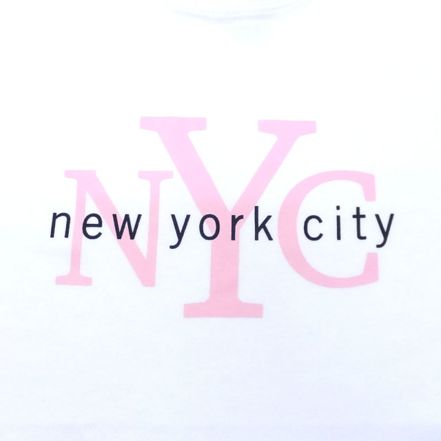 NEW ERA ニューエラ 半袖Tシャツ NYC ホワイト/ピンク (11556742)