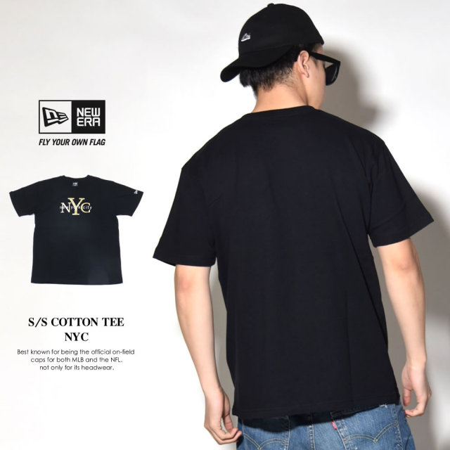 NEW ERA ニューエラ 半袖Tシャツ NYC ブラック/ゴールド (11556745)