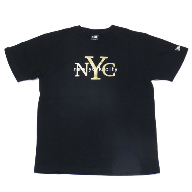 NEW ERA ニューエラ 半袖Tシャツ NYC ブラック/ゴールド (11556745)
