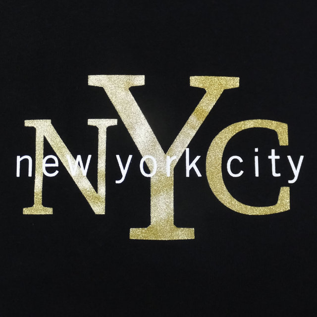 NEW ERA ニューエラ 半袖Tシャツ NYC ブラック/ゴールド (11556745)