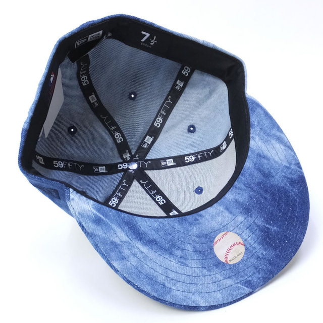 NEW ERA ニューエラ ベースボールキャップ 59FIFTY タイダイデニム ニューヨーク・ヤンキース ダークデニム (11557525)