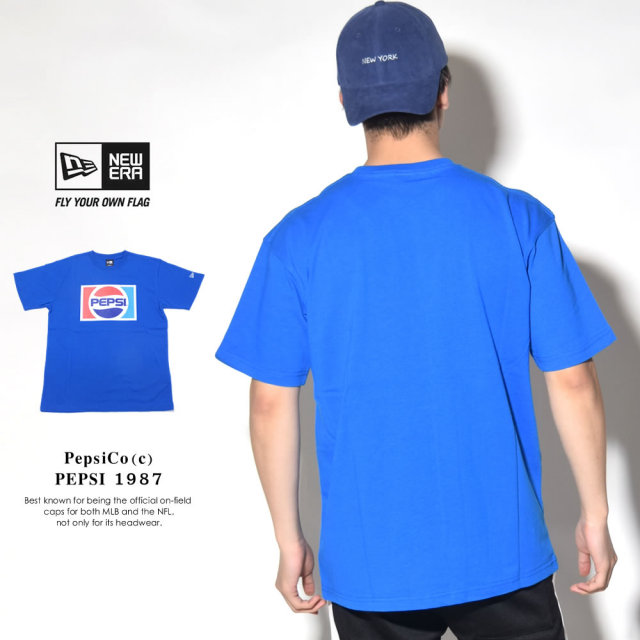 NEW ERA ニューエラ 半袖Tシャツ コラボ PEPSI ペプシ 1987 ロイヤル (11557877)
