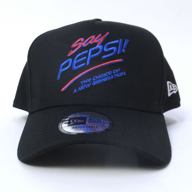 NEW ERA ニューエラ スナップバックキャップ コラボ 9FORTY A-FRAME PEPSI ペプシ SAY PEPSIロゴ ブラック (11557975)