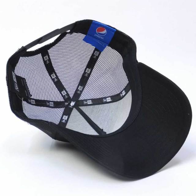 NEW ERA ニューエラ メッシュキャップ コラボ 9FORTY A-FRAME トラッカー PEPSI ペプシ ブラック×1987スパンコールロゴ (11557977)