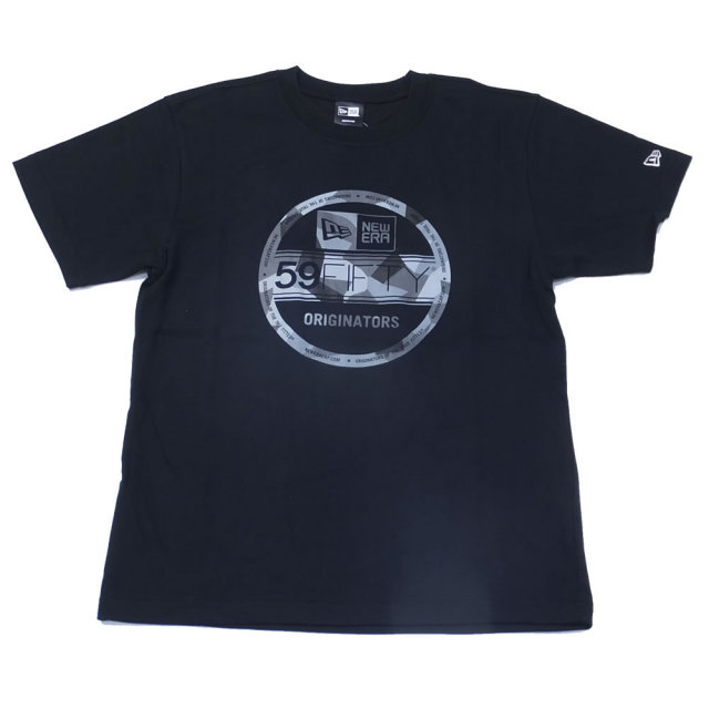 NEW ERA ニューエラ 半袖Tシャツ 吸汗速乾 PERFORMANCE TEE スウェディッシュカモ グレー バイザーステッカー ブラック (11556698)