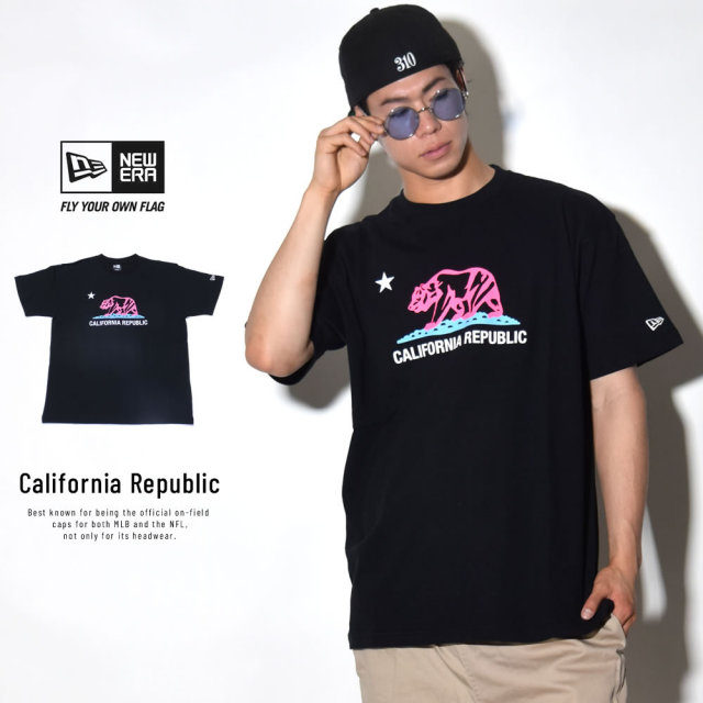 NEW ERA ニューエラ 半袖Tシャツ カリフォルニアリパブリック ブラック (11556793)
