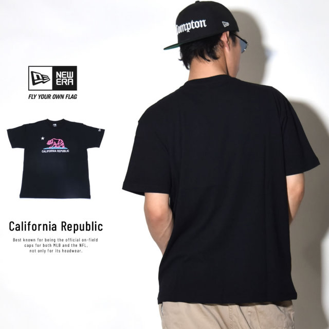 NEW ERA ニューエラ 半袖Tシャツ カリフォルニアリパブリック ブラック (11556793)