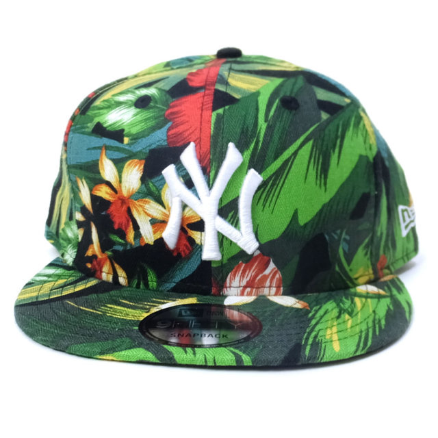 NEW ERA ニューエラ スナップバックキャップ 9FIFTY ボタニカル グリーン ニューヨーク・ヤンキース ボタニカル×ホワイト (11557254)