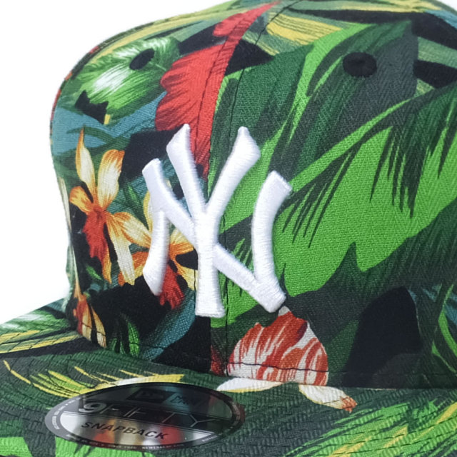 NEW ERA ニューエラ スナップバックキャップ 9FIFTY ボタニカル グリーン ニューヨーク・ヤンキース ボタニカル×ホワイト (11557254)