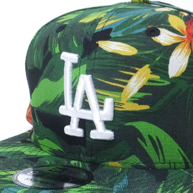 NEW ERA ニューエラ スナップバックキャップ 9FIFTY ボタニカル グリーン ロサンゼルス・ドジャース ボタニカル×ホワイト (11557263)