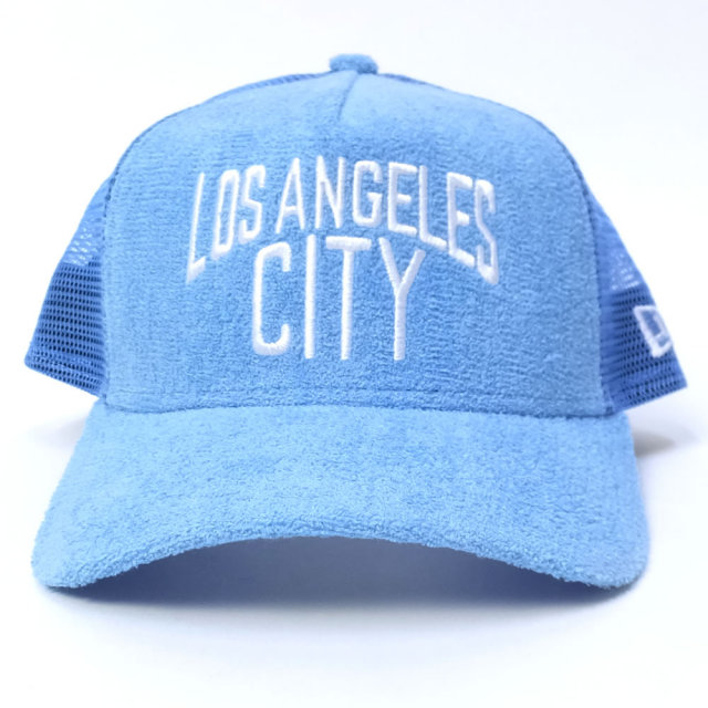 NEW ERA ニューエラ メッシュキャップ 9FORTY Aフレーム トラッカー パイル ロサンゼルス・シティ スカイブルー (11557321)
