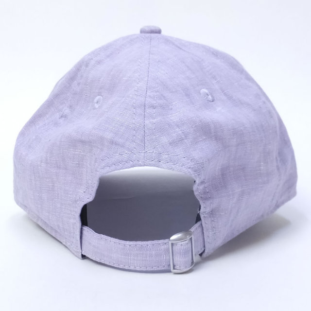 NEW ERA ニューエラ カーブバイザーキャップ 9THIRTY クロスストラップ リネンシャンブレー ニューヨーク・ヤンキース パープル×ネイビー (11557441)