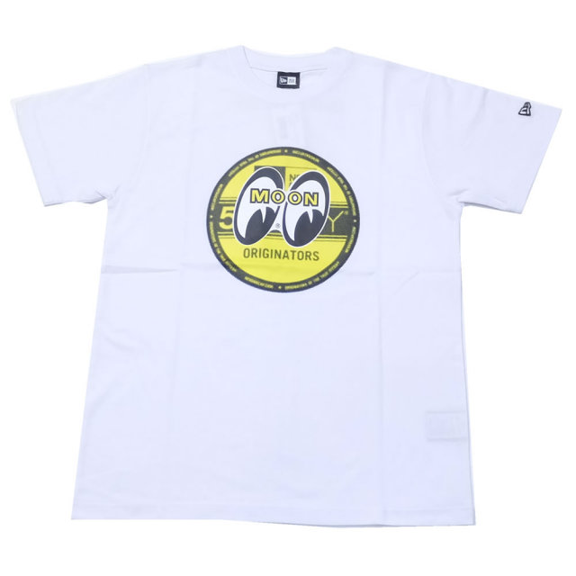 NEW ERA ニューエラ コラボ 半袖Tシャツ MOONEYES ムーンアイズ EYES SHAPE バイザーステッカー ホワイト (11557882)