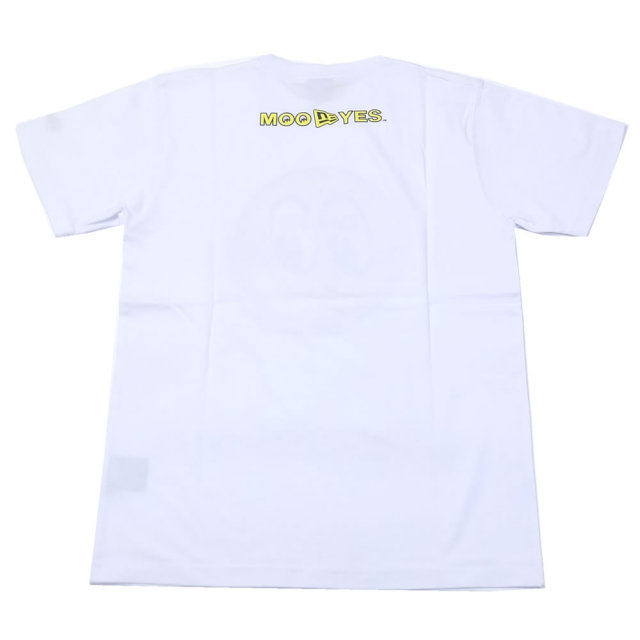 NEW ERA ニューエラ コラボ 半袖Tシャツ MOONEYES ムーンアイズ EYES SHAPE バイザーステッカー ホワイト (11557882)
