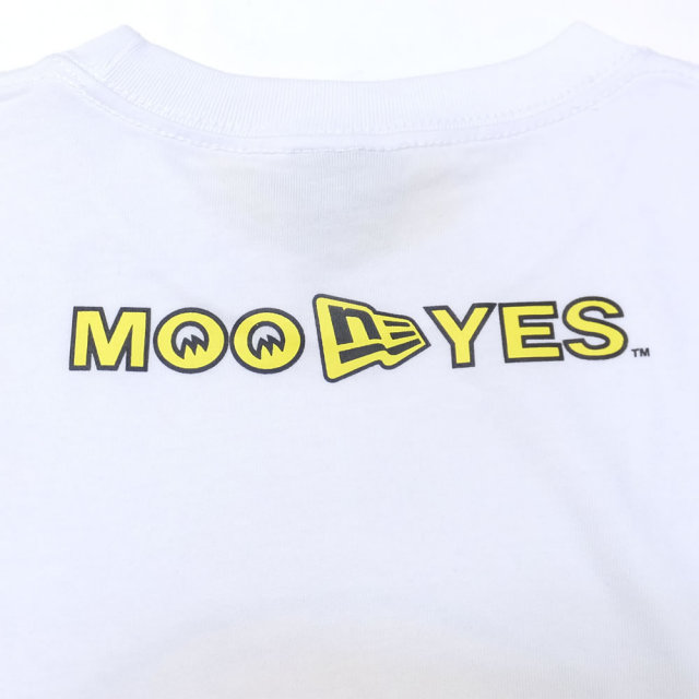 NEW ERA ニューエラ コラボ 半袖Tシャツ MOONEYES ムーンアイズ EYES SHAPE バイザーステッカー ホワイト (11557882)