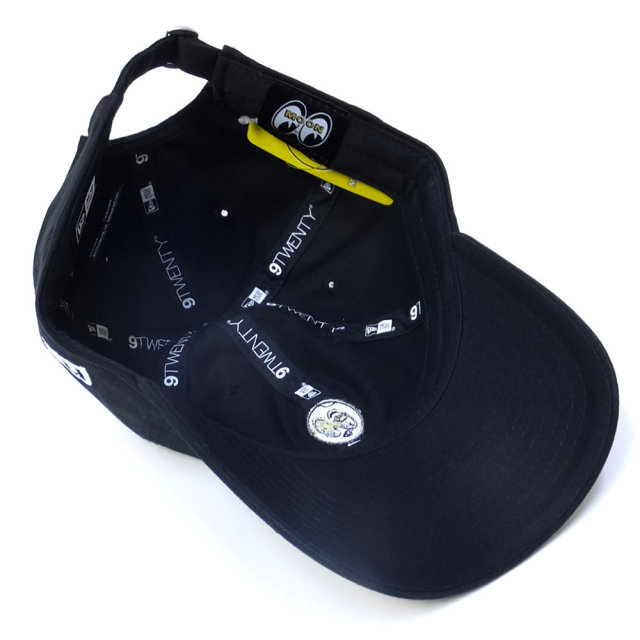 NEW ERA ニューエラ カーブバイザーキャップ 9TWENTY クロスストラップ MOONEYES ムーンアイズ EYES BALL ブラック (11558006)