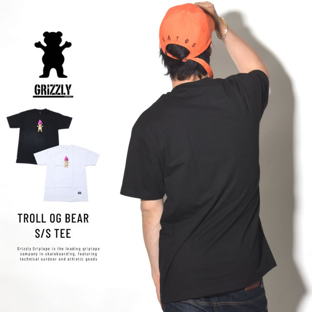 GRIZZLY グリズリー 半袖Tシャツ TROLL OG BEAR S/S TEE (GMB1801P32)