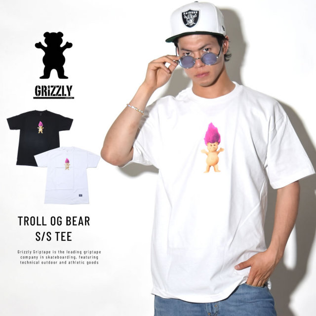GRIZZLY グリズリー 半袖Tシャツ TROLL OG BEAR S/S TEE (GMB1801P32)