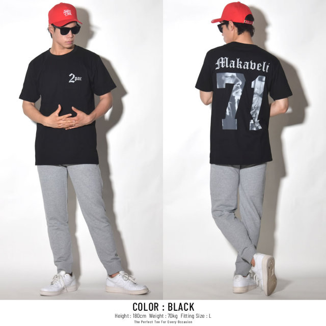 MISTER TEE ミスターティー 半袖Tシャツ TUPAC MAKABELI TEE (MT512)