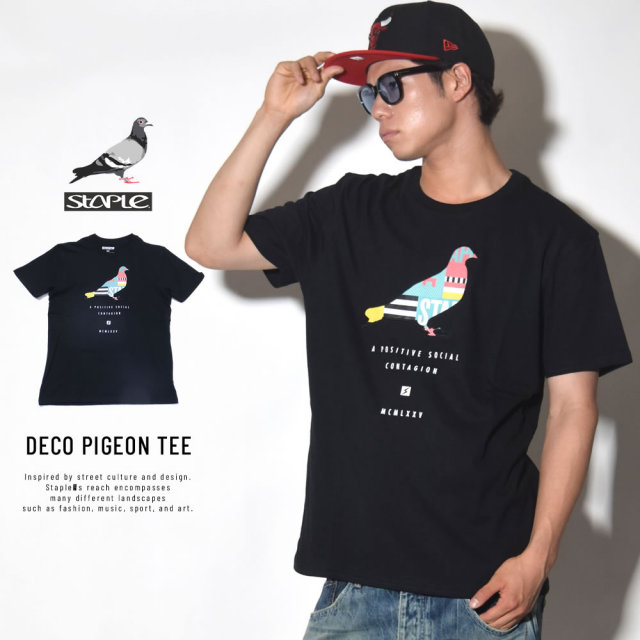 STAPLE ステイプル 半袖Tシャツ DECO PIGEON TEE (1804C4793)