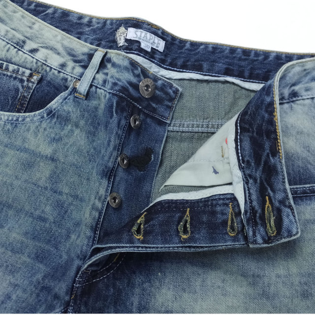 STAPLE ステイプル デニムショーツ JUNGLE DENIM SHORT (1805D4842)