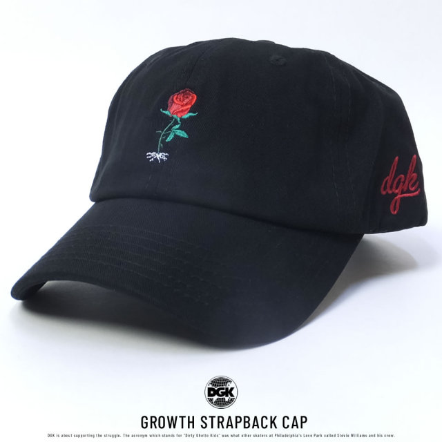 DGK ディージーケー カーブバイザーキャップ GROWTH STRAPBACK CAP (DH-982)