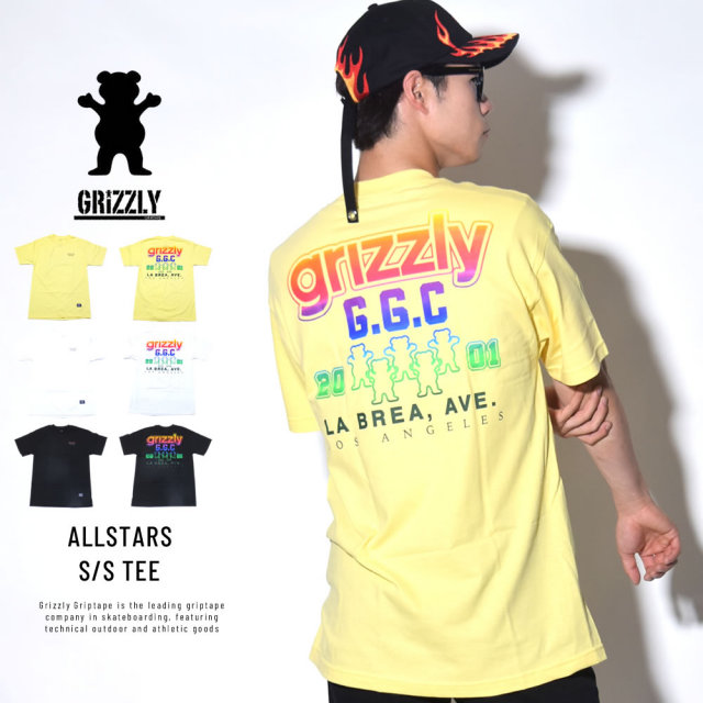 GRIZZLY グリズリー 半袖Tシャツ ALLSTARS S/S TEE (GMB1801P22)