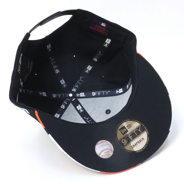 NEW ERA ニューエラ フラットバイザーキャップ 9FIFTY カラーカモ ニューヨーク・ヤンキース ブラック×スノーホワイト レッドカモバイザー (11557257)