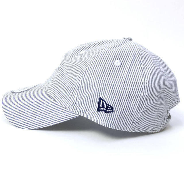 NEW ERA ニューエラ カーブバイザーキャップ 9THIRTY シアサッカー ニューヨーク・ヤンキース ブラック (11557435)