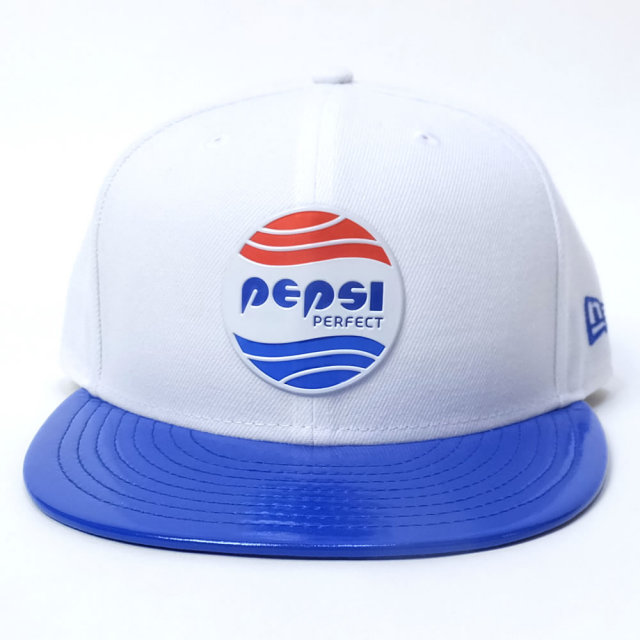 NEW ERA ニューエラ フラットバイザーキャップ コラボ 9FIFTY ペプシ パーフェクト ホワイト ブルー (11557944)