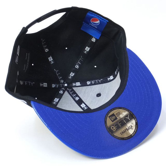 NEW ERA ニューエラ フラットバイザーキャップ コラボ 9FIFTY ペプシ パーフェクト ブラック ブルーバイザー (11557946)