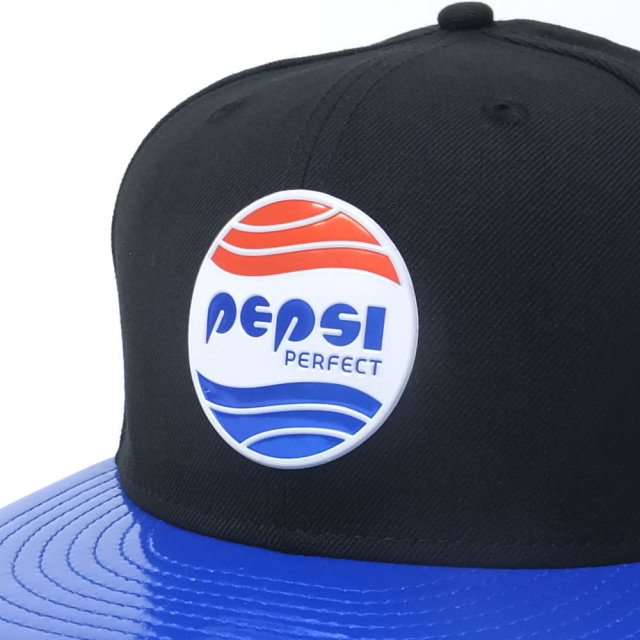 NEW ERA ニューエラ フラットバイザーキャップ コラボ 9FIFTY ペプシ パーフェクト ブラック ブルーバイザー (11557946)