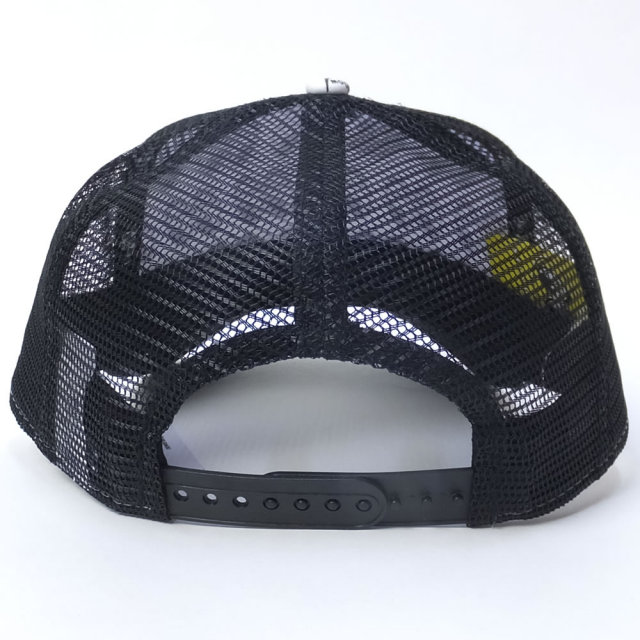 NEW ERA ニューエラ メッシュキャップ コラボ 9FORTY Aフレーム トラッカー MOONEYES EYE SHAPE ホワイト×ブラック オールオーバー (11557980)