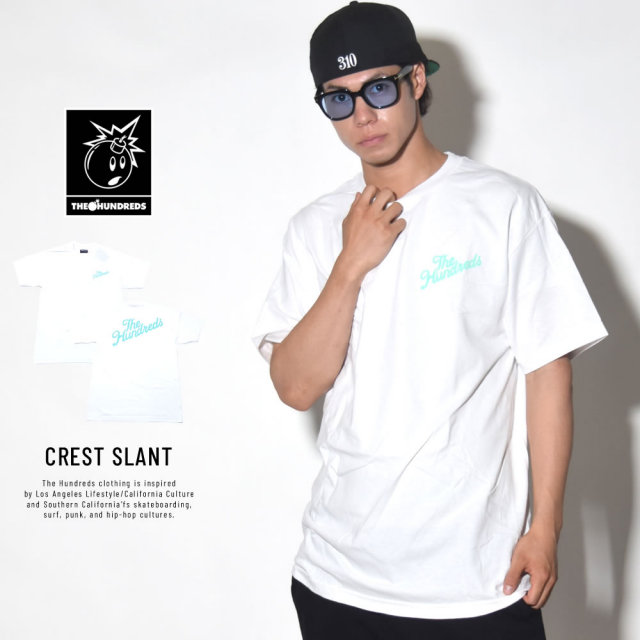 THE HUNDREDS ザ・ハンドレッツ 半袖Tシャツ CREST SLANT (T18S201014)