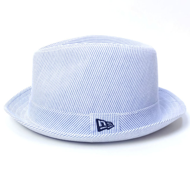 NEW ERA ニューエラ フェドラハット The Fedora フェドーラ シアサッカー ブルー (11557148)
