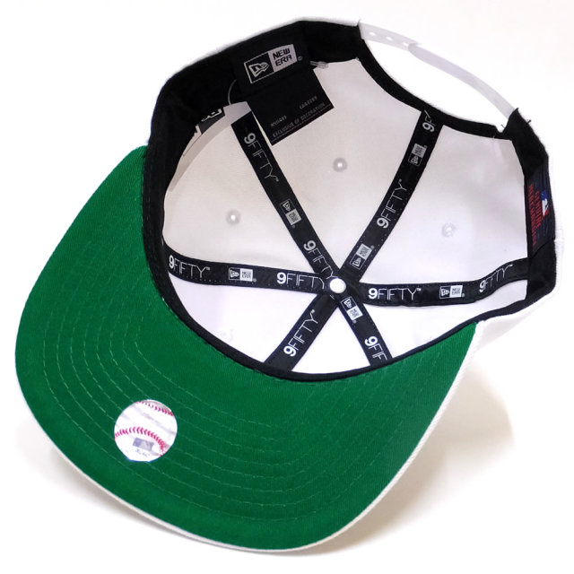 NEW ERA ニューエラ フラットバイザーキャップ 9FIFTY ロサンゼルス・ドジャース スクリプト ホワイト×ブルーインク (11557232)