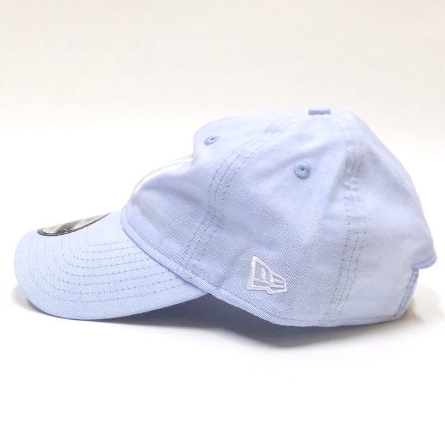 NEW ERA ニューエラ カーブバイザーキャップ 9TWENTY クロスストラップ オックスフォード ニューヨーク・ヤンキース ブルー×ホワイト (11557484)