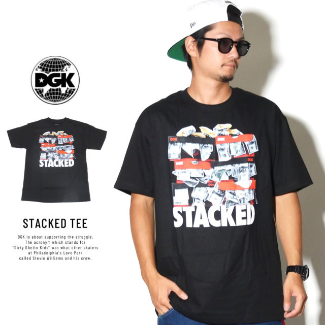 DGK ディージーケー 半袖Tシャツ STACKED TEE (DT-4151)