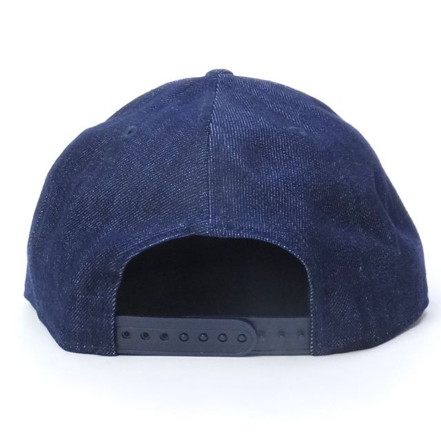 NEW ERA ニューエラ スナップバックキャップ 9FIFTY メタルプレート ニューエラオールドロゴ インディゴデニム シルバーメタル (11597915)