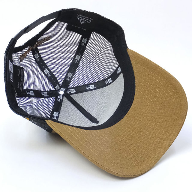 NEW ERA ニューエラ メッシュキャップ 9FORTY Aフレーム トラッカー ピクサー カーズ シルエット メーター ダックタン×ブラック (11598023)