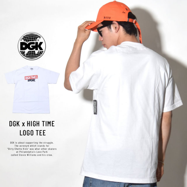 DGK ディージーケー 半袖Tシャツ DGK × HIGH TIMES LOGO TEE WHITE (PTM-1058)