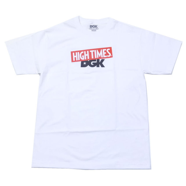 DGK ディージーケー 半袖Tシャツ DGK × HIGH TIMES LOGO TEE WHITE (PTM-1058)