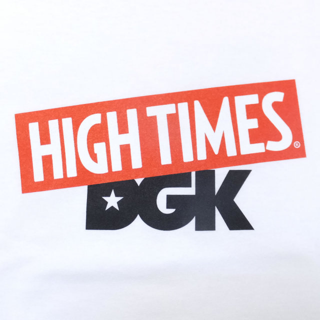 DGK ディージーケー 半袖Tシャツ DGK × HIGH TIMES LOGO TEE WHITE (PTM-1058)