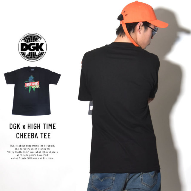 DGK ディージーケー 半袖Tシャツ DGK × HIGH TIMES CHEEBA TEE BLACK (PTM-1062)