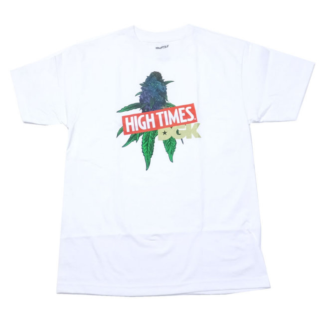 DGK ディージーケー 半袖Tシャツ DGK × HIGH TIMES CHEEBA TEE WHITE (PTM-1063)