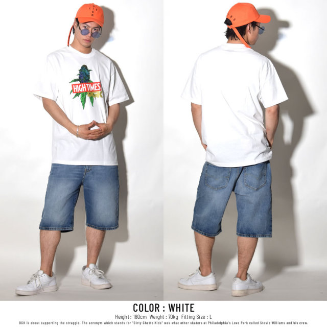 DGK ディージーケー 半袖Tシャツ DGK × HIGH TIMES CHEEBA TEE WHITE (PTM-1063)